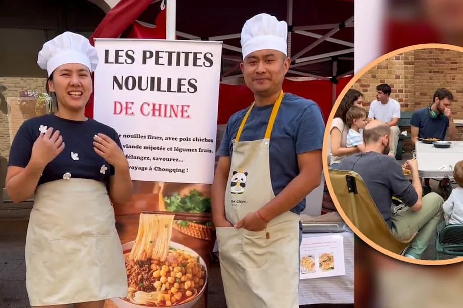 Des laboratoires de pédologie aux marchés de rue : un docteur chinois et son épouse font des nouilles de Chongqing un succès en Belgique